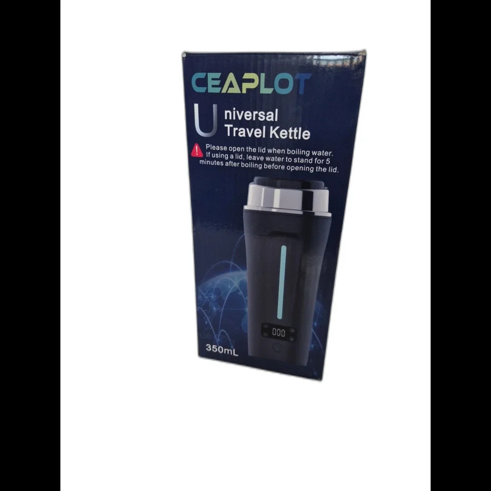 Ceaplot Portable Electric Travel Kettle Small Water Boiler Stainless Steel NWT
